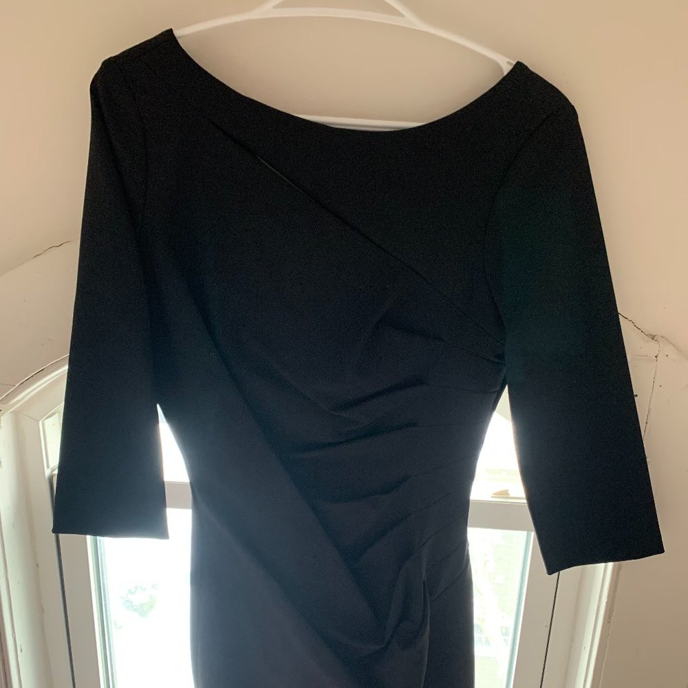 Black Long-Sleeve Cocktail Dress